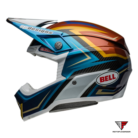 BELL Moto-10 Spherical Helmet - Tomac Replica 24 Gloss White/Gold