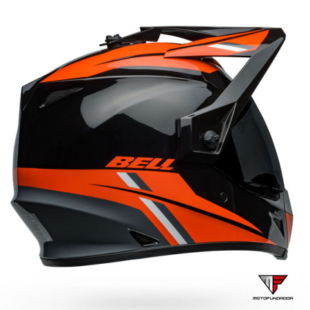 Capacete BELL MX-9 Adventure MIPS Helmet - Alpine Gloss Black/Orange