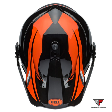 Capacete BELL MX-9 Adventure MIPS Helmet - Alpine Gloss Black/Orange