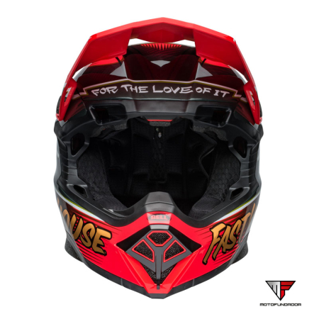 Capacete BELL Moto-10 Spherical Helmet - Fasthouse DITD 24 Gloss Red/Gold
