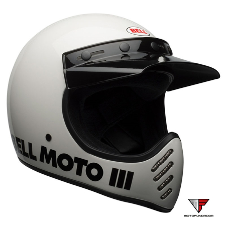 Capacete Bell Moto-3 Classic - Gloss white