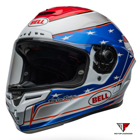 Capacete BELL Race Star DLX Flex Helmet - Beaubier 24 Gloss White/Blue