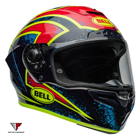 Capacete BELL Race Star DLX Flex Helmet - Xenon Gloss Red/Silver