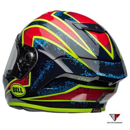 Capacete BELL Race Star DLX Flex Helmet - Xenon Gloss Red/Silver