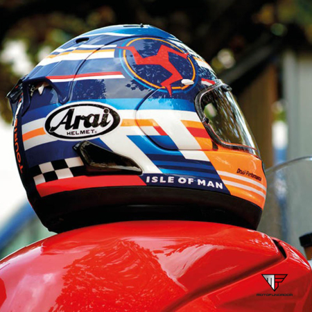 Capacete ARAI RX-7V Evo TT Isle Off Man ´24