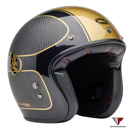 Capacete Bell Custom 500 - RSD Checkmate Matte Gloss Black/Gold