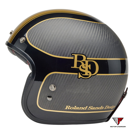 Capacete Bell Custom 500 - RSD Checkmate Matte Gloss Black/Gold