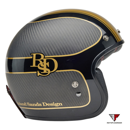 Capacete Bell Custom 500 - RSD Checkmate Matte Gloss Black/Gold