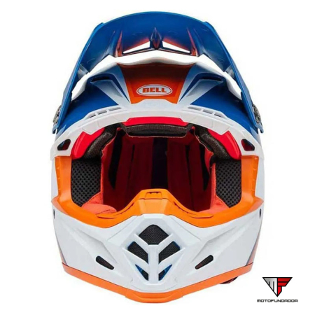 Capacete BELL Moto-9S Flex - Merchant Gloss Orange/Blue