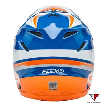 Capacete BELL Moto-9S Flex - Merchant Gloss Orange/Blue