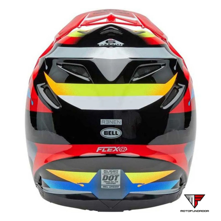 Capacete BELL Moto-9S Flex - Renen Nova Gloss Black/Red