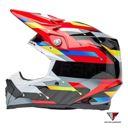 Capacete BELL Moto-9S Flex - Renen Nova Gloss Black/Red