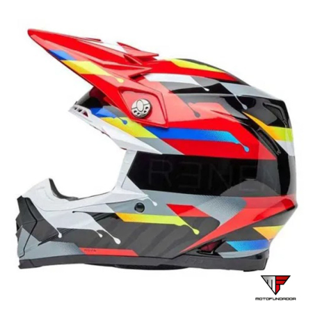 Capacete BELL Moto-9S Flex - Renen Nova Gloss Black/Red