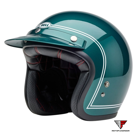 Capacete BELL Custom 500 - Steve McQueen Riverside Metallic Green