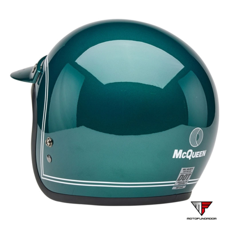 Capacete BELL Custom 500 - Steve McQueen Riverside Metallic Green