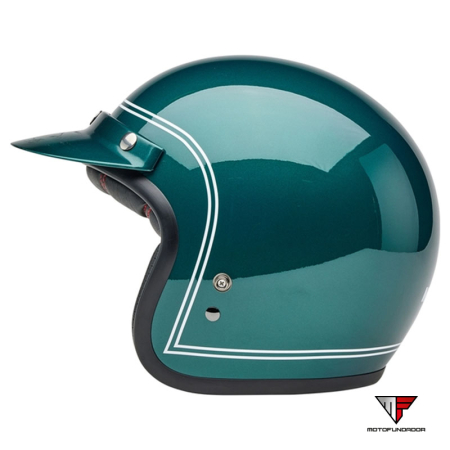 Capacete BELL Custom 500 - Steve McQueen Riverside Metallic Green