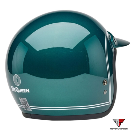 Capacete BELL Custom 500 - Steve McQueen Riverside Metallic Green