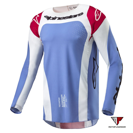 Camisola Alpinestars Techstar Ocuri Azul / Vermelho / Branco