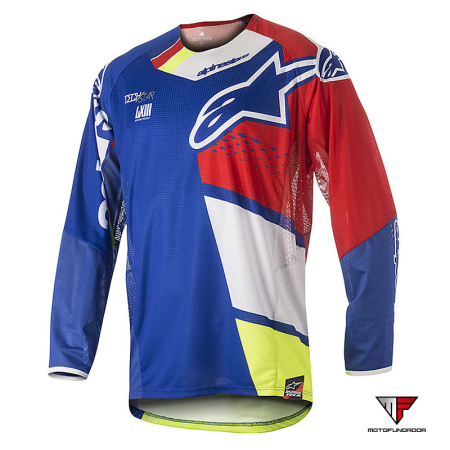 Camisola Alpinestars Techstar Factory - Blue / Red - M