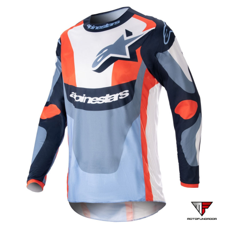 Camisola Alpinestars Fluid Agent - Azul / Orange