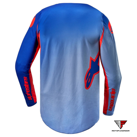 Camisola Alpinestars Fluid Lucent - Azul/Laranja