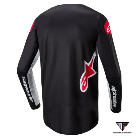 Camisola Alpinestars Fluid Lucent Preto/branco 