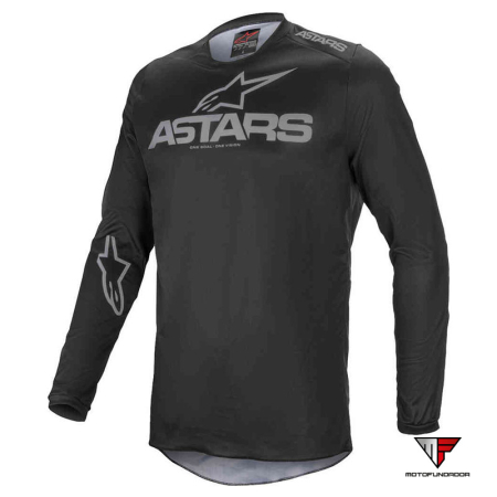 Camisola Alpinestars Fluid Graphite - Preto / Cinza