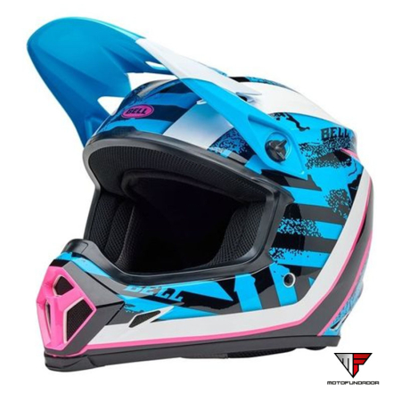 Capacete BELL MX-9 Mips - Breakdance Gloss Blue/Pink