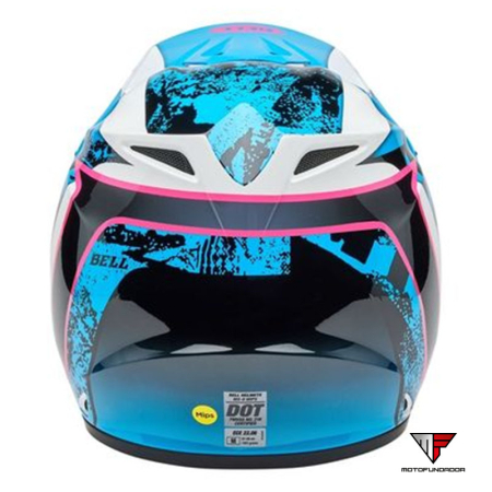 Capacete BELL MX-9 Mips - Breakdance Gloss Blue/Pink