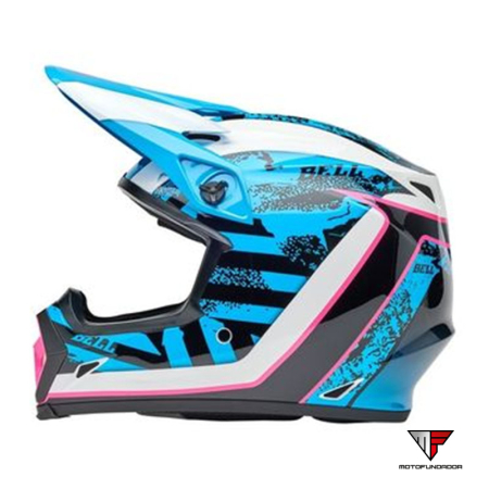 Capacete BELL MX-9 Mips - Breakdance Gloss Blue/Pink