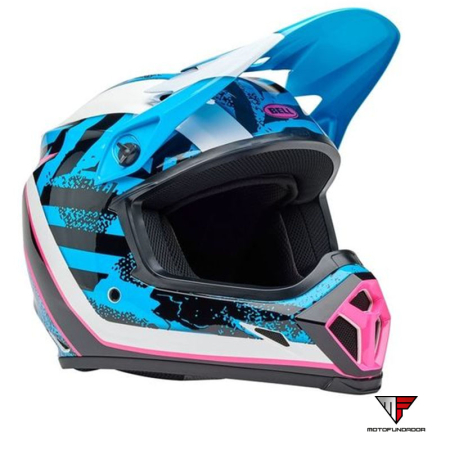 Capacete BELL MX-9 Mips - Breakdance Gloss Blue/Pink