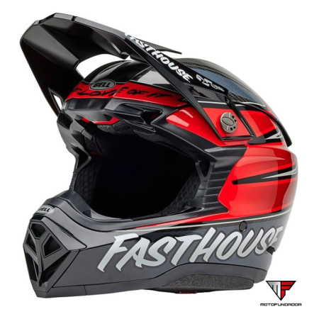 Capacete BELL Moto-10 Spherical Mips - Fasthouse DITD 25 Gloss Gray/Red