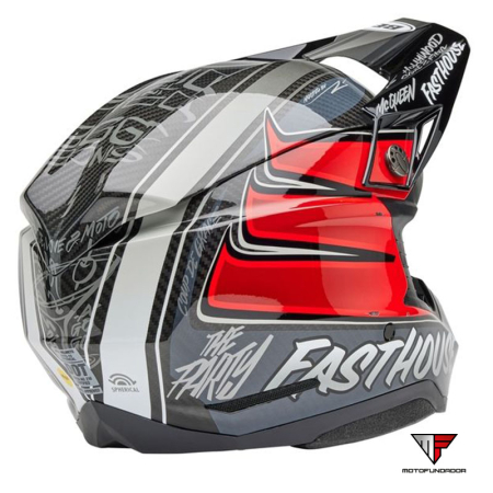 Capacete BELL Moto-10 Spherical Mips - Fasthouse DITD 25 Gloss Gray/Red