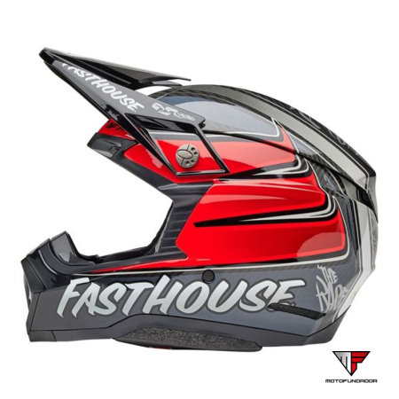 Capacete BELL Moto-10 Spherical Mips - Fasthouse DITD 25 Gloss Gray/Red