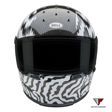 Capacete BELL Eliminator Carbon - Deathspray Gloss Black/White/Black