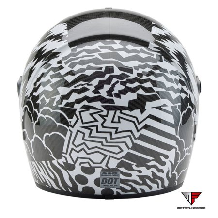 Capacete BELL Eliminator Carbon - Deathspray Gloss Black/White/Black