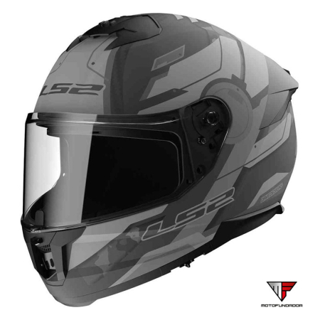 Capacete LS2 FF808 Stream II Shadow - Titanium Mate / Cinza 