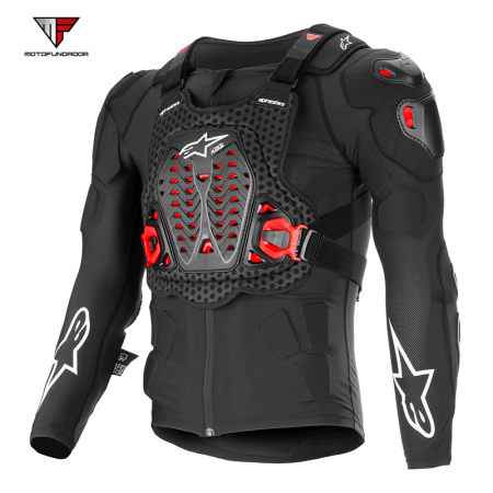 Colete Alpinestars Completa Bionic XTR Plasma - Preto / Vermelho / Branco