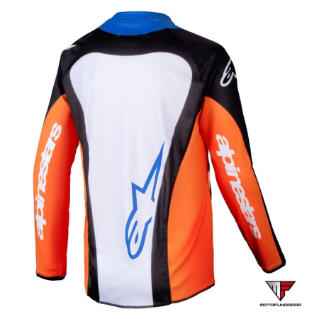 Camisola Alpinestars Youth Racer Melt -Laranja / Azul