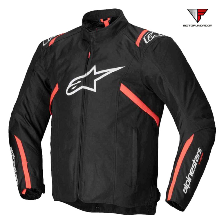 Casaco Alpinestars T-SPS V2 WP - Preto / Branco / Vermelho Fluo