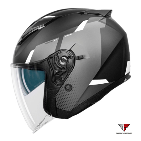 Capacete CMS Maxi Jet Urus Ice White Matt