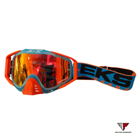 Oculos EKS - S Cyan Blue/Flo - Orange/Black