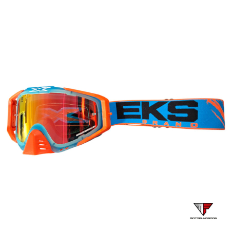 Oculos EKS - S Cyan Blue/Flo - Orange/Black