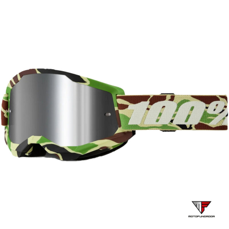 Oculos 100% Strata 2 War Camo - Lente Prata