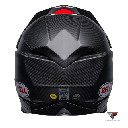 Capacete BELL Moto-10 Spherical Helmet - Satin / Preto / Vermelho