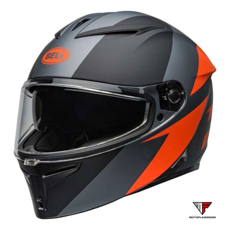 Capacete BELL Lithium Shear Matte - Cinza/Laranja