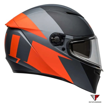 Capacete BELL Lithium Shear Matte - Cinza/Laranja