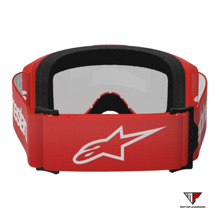 Oculos Alpinestars Vision 3 Wordmark -Vermelho - Lente Prata Espelhada