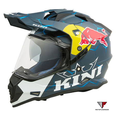 Capacete Kini ADV Red Bull 1.0 - Blue/White