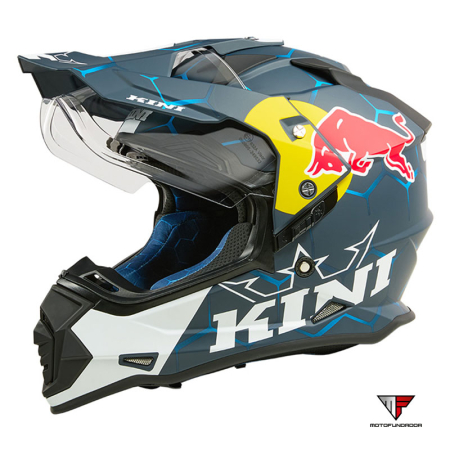 Capacete Kini ADV Red Bull 1.0 - Blue/White